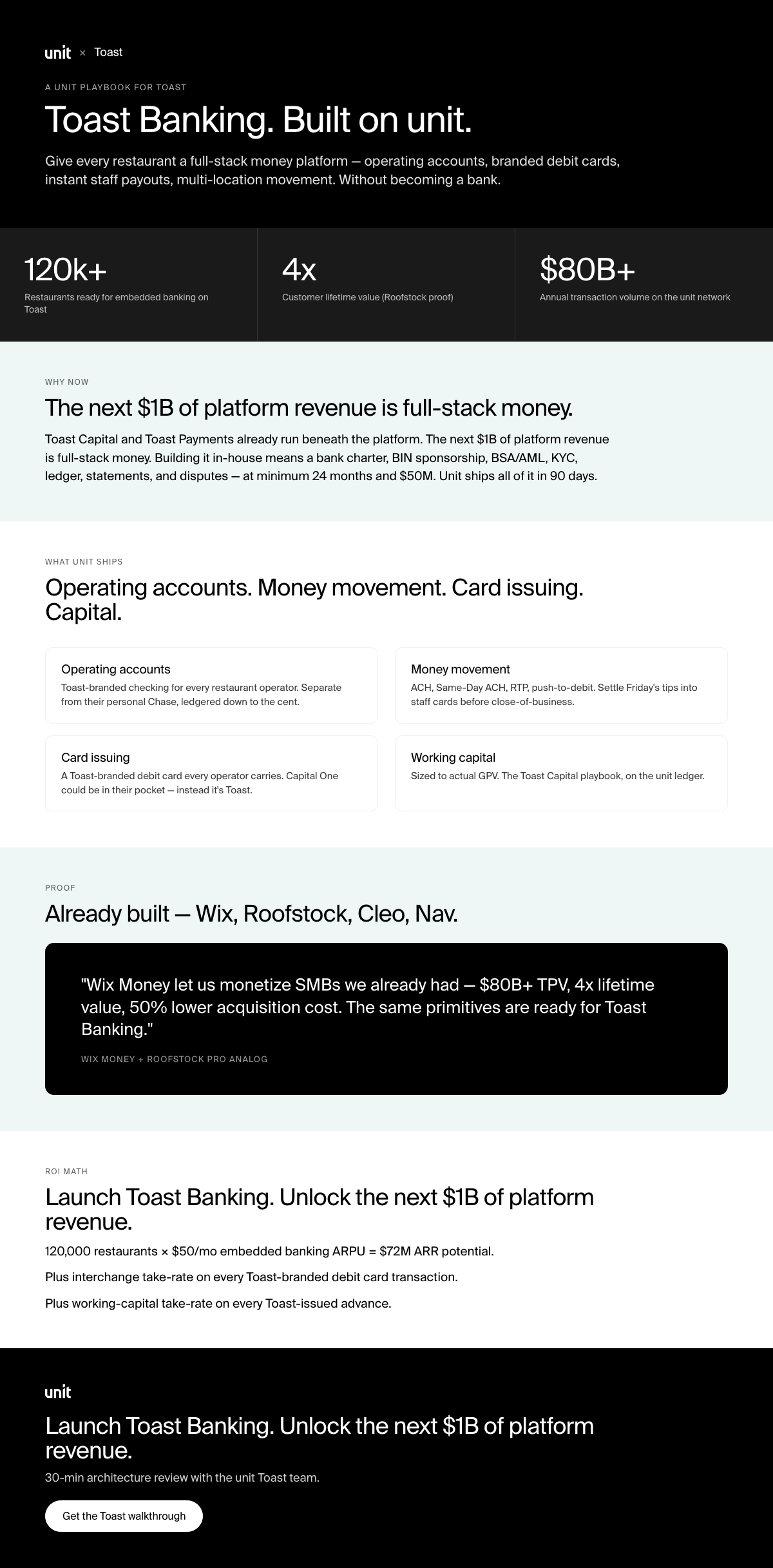 Toast one-pager
